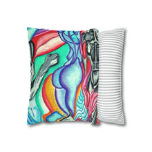 Load image into Gallery viewer, Spun Polyester Square Pillow Case