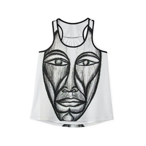Artistic Women's Tank Top - Bold Graphic Design