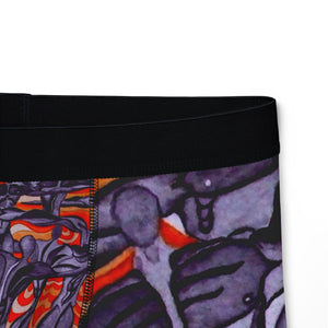 Artistic Men's Boxers - Vibrant Abstract Design