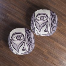 Load image into Gallery viewer, Tufted Floor Pillow, Round