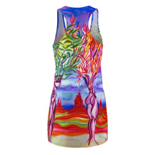 Load image into Gallery viewer, Women's Cut &amp; Sew Racerback Dress (AOP)