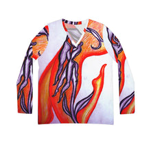 Load image into Gallery viewer, Women's Long Sleeve V-neck Shirt (AOP)