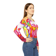 Load image into Gallery viewer, Women's Long Sleeve V-neck Shirt (AOP)