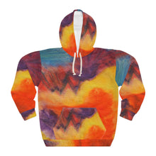 Load image into Gallery viewer, Vibrant Watercolor Art Unisex Pullover Hoodie - Colorful Abstract Design