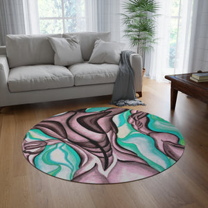 Abstract Art Round Rug - Modern Home Decor