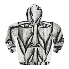 Load image into Gallery viewer, Artistic Unisex Pullover Hoodie - Abstract Face Design for Creative Souls
