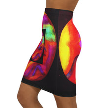 Load image into Gallery viewer, Women's Mid-Waist Pencil Skirt (AOP)