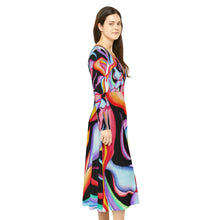 Load image into Gallery viewer, Women's Long Sleeve Dance Dress (AOP)