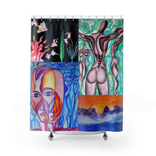 Load image into Gallery viewer, Artistic Abstract Shower Curtain - Vibrant Modern Designs for Bathroom Décor