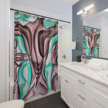 Load image into Gallery viewer, Abstract Artistic Shower Curtain - Colorful Modern Bath Decor