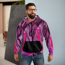 Load image into Gallery viewer, Unisex Zip Hoodie (AOP)