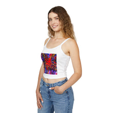 Load image into Gallery viewer, Vibrant Abstract Art Spaghetti Strap Tank Top, Summer Fashion, Colorful Summer Top, Casual Wear, Festival Outfit, Gift for Her