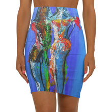 Load image into Gallery viewer, Women's Mid-Waist Pencil Skirt (AOP)