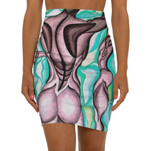 Load image into Gallery viewer, Women's Mid-Waist Pencil Skirt (AOP)