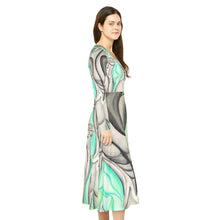 Load image into Gallery viewer, Women's Long Sleeve Dance Dress (AOP)