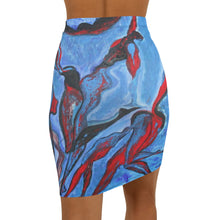Load image into Gallery viewer, Women's Mid-Waist Pencil Skirt (AOP)