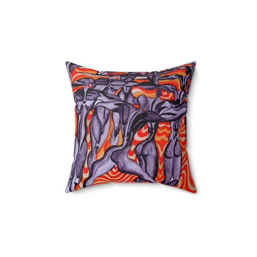 Faux Suede Square Pillow