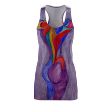Load image into Gallery viewer, Women's Cut &amp; Sew Racerback Dress (AOP)