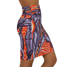 Load image into Gallery viewer, Women's Mid-Waist Pencil Skirt (AOP)