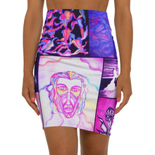 Load image into Gallery viewer, Women's Mid-Waist Pencil Skirt (AOP)
