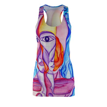 Load image into Gallery viewer, Women's Cut &amp; Sew Racerback Dress (AOP)