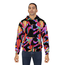 Load image into Gallery viewer, Colorful Floral Unisex Zip Hoodie - Vibrant Art Design for Casual Wear
