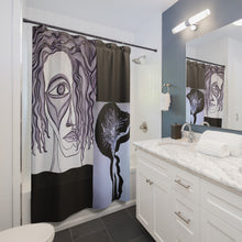Load image into Gallery viewer, Elegant Art-Inspired Shower Curtain – Modern Abstract Design