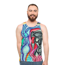 Load image into Gallery viewer, Artistic Unisex Tank Top - Vibrant Body Art Design