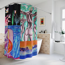 Load image into Gallery viewer, Artistic Abstract Shower Curtain - Vibrant Modern Designs for Bathroom Décor