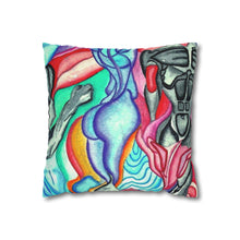 Load image into Gallery viewer, Spun Polyester Square Pillow Case
