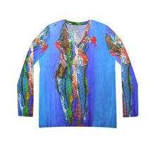 Load image into Gallery viewer, Women's Long Sleeve V-neck Shirt (AOP)
