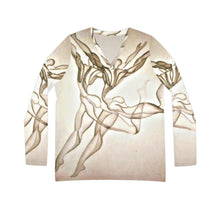 Load image into Gallery viewer, Women's Long Sleeve V-neck Shirt (AOP)