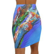 Load image into Gallery viewer, Women's Mid-Waist Pencil Skirt (AOP)