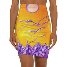 Load image into Gallery viewer, Women's Mid-Waist Pencil Skirt (AOP)