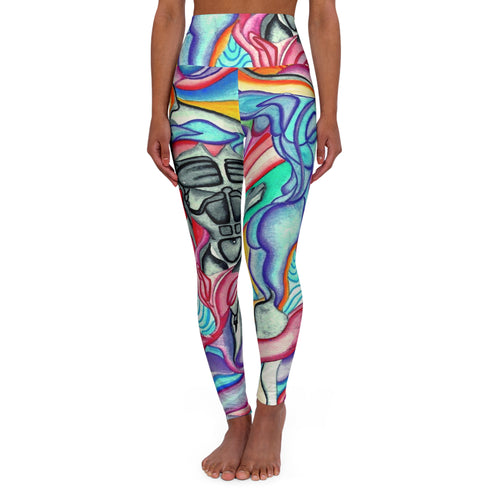 High Waisted Yoga Leggings (AOP)