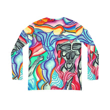 Load image into Gallery viewer, Women's Long Sleeve V-neck Shirt (AOP)