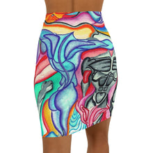 Load image into Gallery viewer, Women's Mid-Waist Pencil Skirt (AOP)