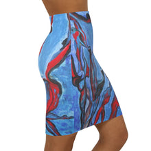 Load image into Gallery viewer, Women's Mid-Waist Pencil Skirt (AOP)