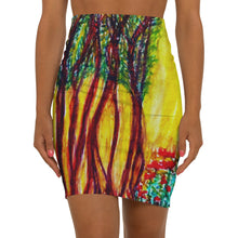 Load image into Gallery viewer, Women's Mid-Waist Pencil Skirt (AOP)