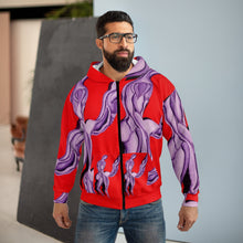 Load image into Gallery viewer, Unisex Zip Hoodie (AOP)