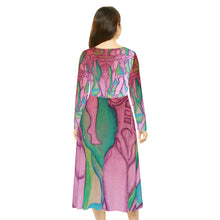 Load image into Gallery viewer, Women's Long Sleeve Dance Dress (AOP)