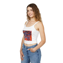 Load image into Gallery viewer, Vibrant Women's Spaghetti Strap Tank Top, Boho Chic Summer Wear, Festival Top, Artistic Summer Apparel, Unique Bohemian Tank