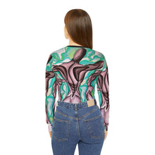 Load image into Gallery viewer, Women's Long Sleeve V-neck Shirt (AOP)