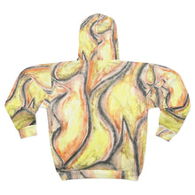 Load image into Gallery viewer, Vibrant Abstract Unisex Zip Hoodie | Artistic Layer for Casual Comfort