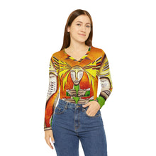 Load image into Gallery viewer, Women's Long Sleeve V-neck Shirt (AOP)
