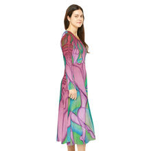 Load image into Gallery viewer, Women's Long Sleeve Dance Dress (AOP)