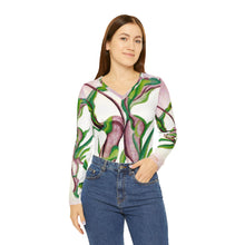 Load image into Gallery viewer, Women's Long Sleeve V-neck Shirt (AOP)