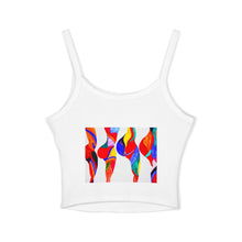 Load image into Gallery viewer, Colorful Art Tank Top for Women, Vibrant Summer Sleeveless Top, Bohemian Chic, Beachwear, Festival Outfit, Casual Wear