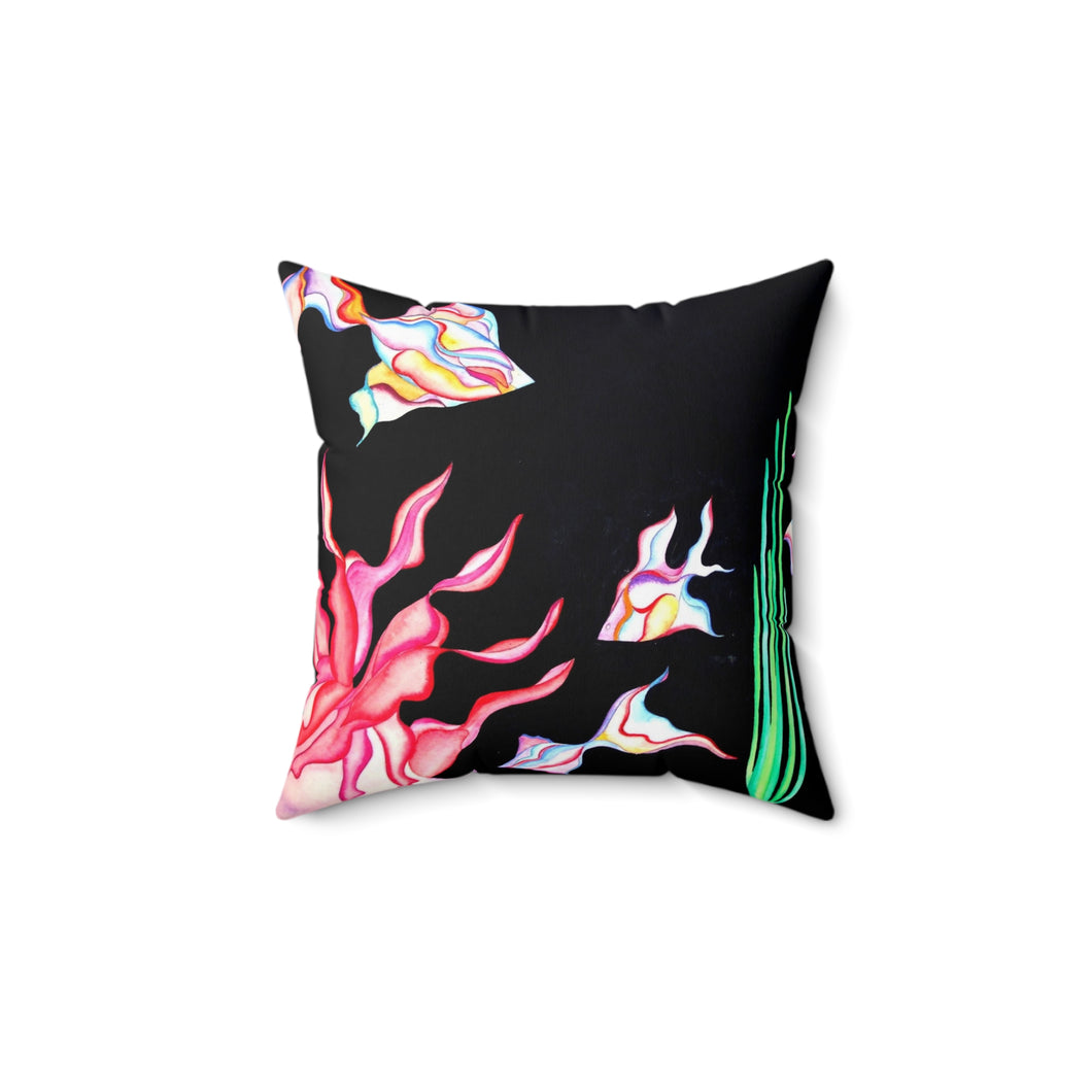 Faux Suede Square Pillow