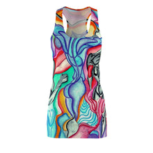 Load image into Gallery viewer, Women's Cut &amp; Sew Racerback Dress (AOP)